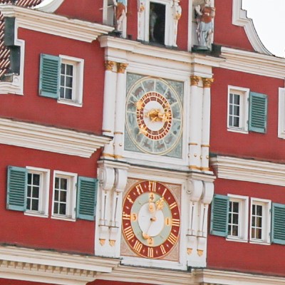 Uhr am Alten Rathaus in Esslingen